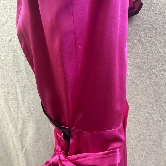 Elegant Pink Wrap Dress - Picture 13 of 14